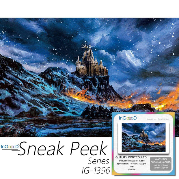 Ingooood-Jigsaw Puzzle 1000 Pieces-Sneak Peek Series-War_IG-1396 Entertainment Toys for Adult Special Graduation or Birthday Gift Home Decor - Ingooood