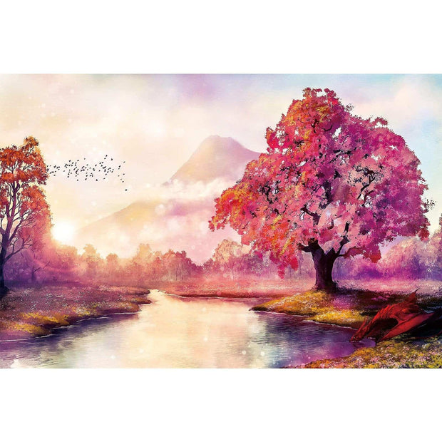 Ingooood-Jigsaw Puzzle 1000 Pieces-Sneak Peek Series-Warm sun red maple_IG-1585 Entertainment Toys for Adult Graduation or Birthday Gift Home Decor - Ingooood_US