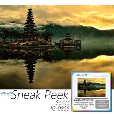 Ingooood-Jigsaw Puzzle 1000 Pieces- Sneak Peek Series-Water Temple_IG-0855 Entertainment Toys for Adult Special Graduation or Birthday Gift Home Decor - Ingooood