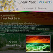 Ingooood-Jigsaw Puzzle 1000 Pieces-Sneak Peek Series-Waves Rolling_IG-0575 Entertainment Toys for Adult Special Graduation or Birthday Gift Home Decor - Ingooood