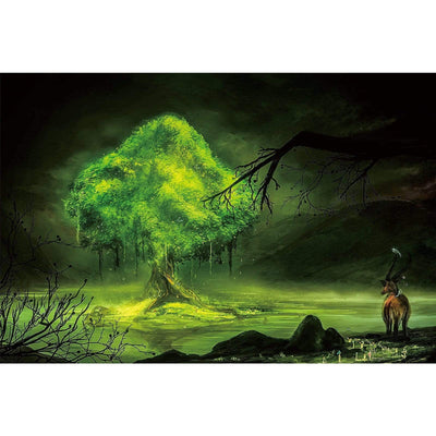 Ingooood-Jigsaw Puzzle 1000 Pieces-Sneak Peek Series-Weeping willow_IG-1572 Entertainment Toys for Adult Graduation or Birthday Gift Home Decor - Ingooood_US