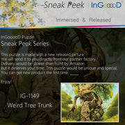 Ingooood-Jigsaw Puzzle 1000 Pieces-Sneak Peek Series- Weird Tree Trunk_IG-1149 Entertainment Toys for Adult Special Graduation or Birthday Gift Home Decor - Ingooood