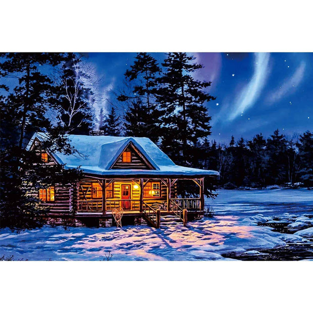 Ingooood-Jigsaw Puzzle 1000 Pieces-Sneak Peek Series-Winter snow scene_IG-1573 Entertainment Toys for Adult Graduation or Birthday Gift Home Decor - Ingooood_US
