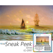 Ingooood-Jigsaw Puzzle 1000 Pieces-Sneak peek Series-Wonderful Sea Scenery_IG-0997 Entertainment Toys for Graduation or Birthday Gift Home Decor - Ingooood