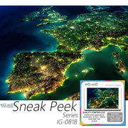 Ingooood- Jigsaw Puzzle 1000 Pieces- Sneak Peek Series-World Night View_IG-0818 Entertainment Toys for Adult Graduation or Birthday Gift Home Decor - Ingooood