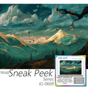 Ingooood- Jigsaw Puzzle 1000 Pieces- Snow Mountain in The Distance_IG-0669 Entertainment Toys for Adult Special Graduation or Birthday Gift Home Decor - Ingooood