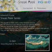 Ingooood- Jigsaw Puzzle 1000 Pieces- Snow Mountain in The Distance_IG-0669 Entertainment Toys for Adult Special Graduation or Birthday Gift Home Decor - Ingooood