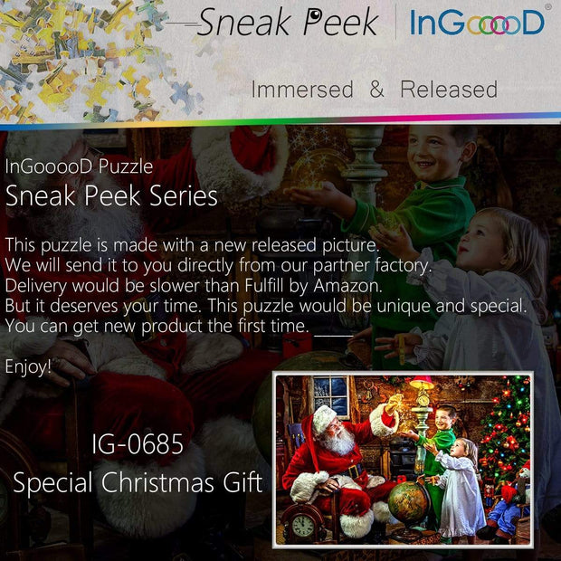 Ingooood- Jigsaw Puzzle 1000 Pieces- Special Christmas Gift_IG-0685 Entertainment Toys for Adult Special Graduation or Birthday Gift Home Decor - Ingooood