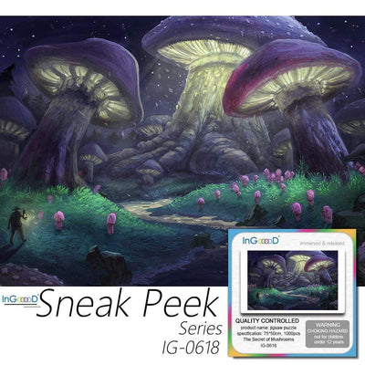 Ingooood- Jigsaw Puzzle 1000 Pieces- The Secret of Mushrooms_IG-0618 Entertainment Toys for Adult Special Graduation or Birthday Gift Home Decor - Ingooood