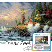 Ingooood- Jigsaw Puzzle 1000 Pieces- The Storm Hits The Shore_IG-0840 Entertainment Toys for Adult Special Graduation or Birthday Gift Home Decor - Ingooood