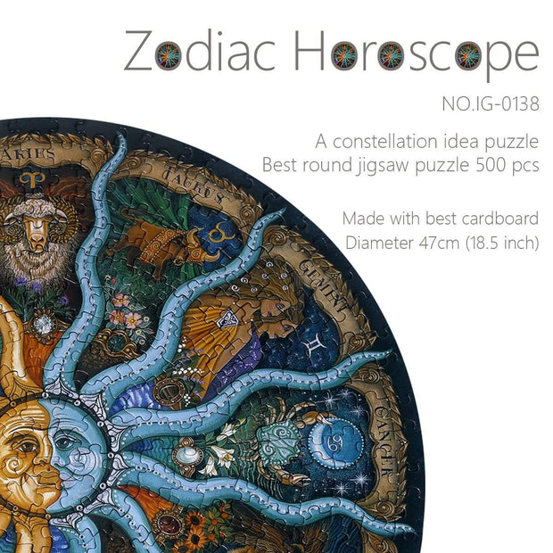 Ingooood Jigsaw Puzzles 500 pieces - Zodiac Horoscope - Ingooood