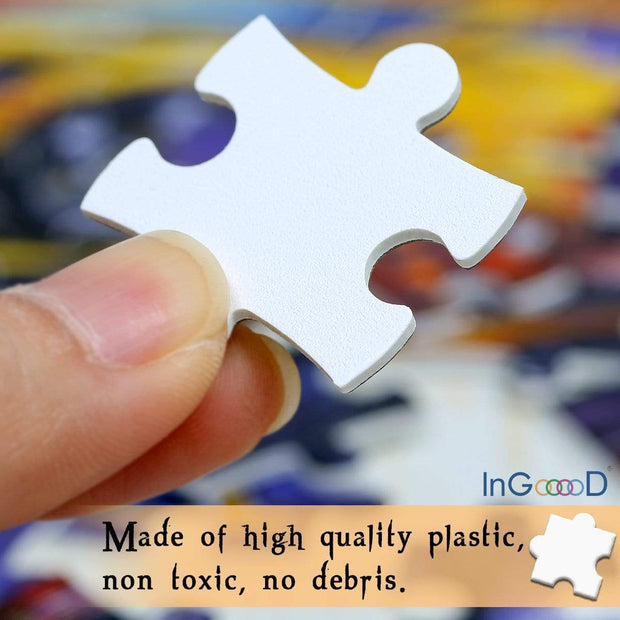 Ingooood Plastic Jigsaw Puzzle 100 Pieces for Kids- Muscle Car - Ingooood
