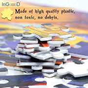 Ingooood Plastic Jigsaw Puzzle 100 Pieces for Kids- Muscle Car - Ingooood