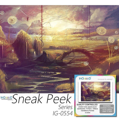 Ingooood Plastic Jigsaw Puzzle 1000 Pieces for Adult - Dandelion's Promise - Ingooood