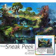Ingooood Plastic Jigsaw Puzzle 1000 Pieces for Adult - Mysterious Land - Ingooood