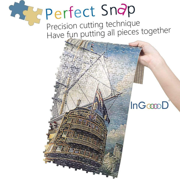 Ingooood Wooden Jigsaw Puzzle 1000 Pieces for Adult - Age of Discovery - Ingooood