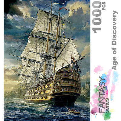 Ingooood Wooden Jigsaw Puzzle 1000 Pieces for Adult - Age of Discovery - Ingooood