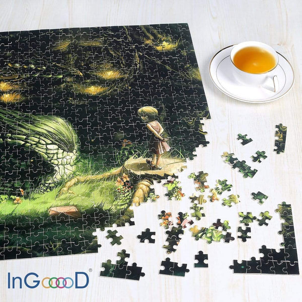 Ingooood Wooden Jigsaw Puzzle 1000 Pieces for Adult - Anime Dragon - Ingooood
