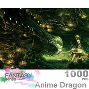 Ingooood Wooden Jigsaw Puzzle 1000 Pieces for Adult - Anime Dragon - Ingooood