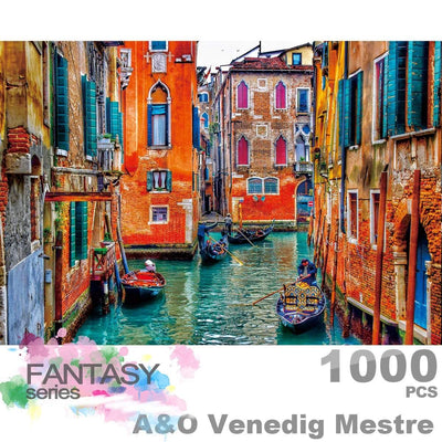 Ingooood Wooden Jigsaw Puzzle 1000 Pieces for Adult - A&O Venedig Mestre - Ingooood