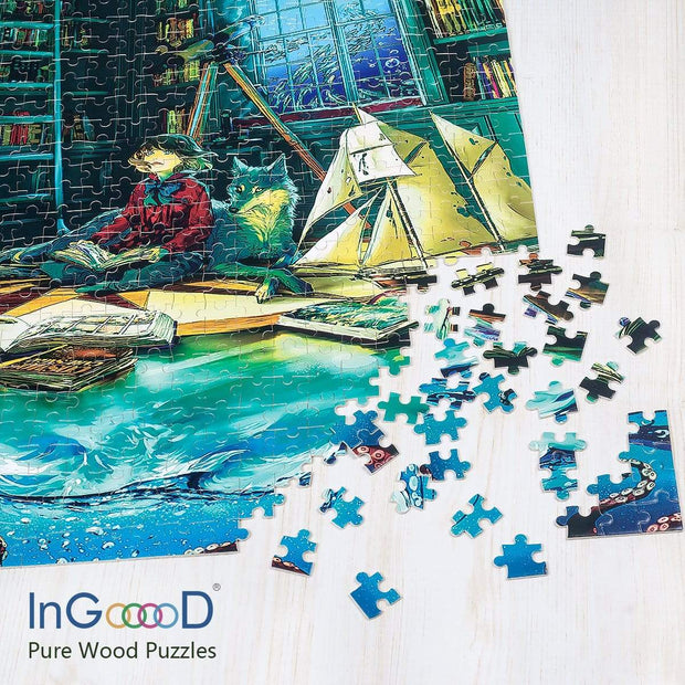 Ingooood Wooden Jigsaw Puzzle 1000 Pieces for Adult - Boundless - Ingooood