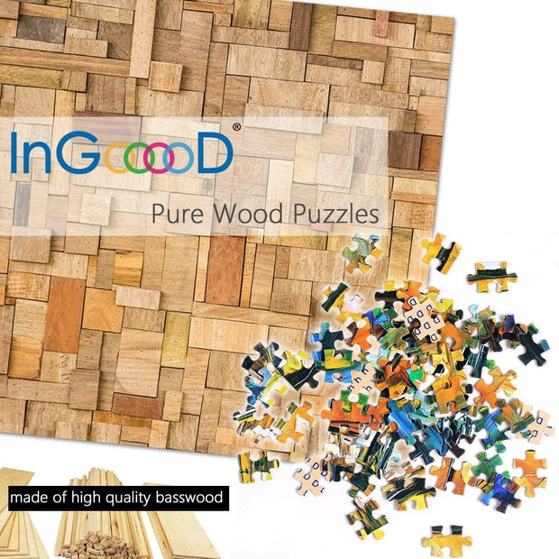 Ingooood Wooden Jigsaw Puzzle 1000 Pieces for Adult - Butterfly Specimen - Ingooood
