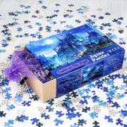 Ingooood Wooden Jigsaw Puzzle 1000 Pieces for Adult - Castle in The Night - Ingooood