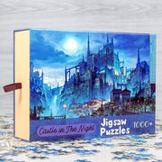 Ingooood Wooden Jigsaw Puzzle 1000 Pieces for Adult - Castle in The Night - Ingooood