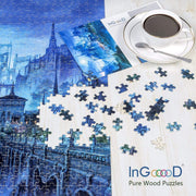 Ingooood Wooden Jigsaw Puzzle 1000 Pieces for Adult - Castle in The Night - Ingooood