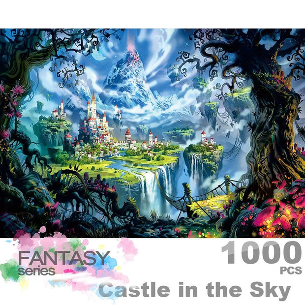 Ingooood Wooden Jigsaw Puzzle 1000 Pieces for Adult - Castle in the Sky - Ingooood