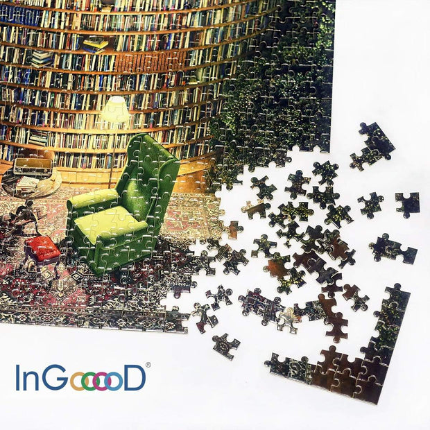 Ingooood Wooden Jigsaw Puzzle 1000 Pieces for Adult - Collection Pavilion - Ingooood