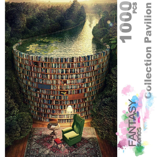 Ingooood Wooden Jigsaw Puzzle 1000 Pieces for Adult - Collection Pavilion - Ingooood