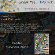 Ingooood Wooden Jigsaw Puzzle 1000 Pieces for Adult - Marvelous Mosaic - Ingooood