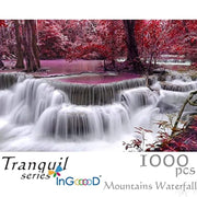 Ingooood Wooden Jigsaw Puzzle 1000 Pieces for Adult - Mountains Waterfall - Ingooood