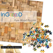 Ingooood Wooden Jigsaw Puzzle 1000 Pieces for Adult - Mushroom house - Ingooood
