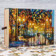 Ingooood Wooden Jigsaw Puzzle 1000 Pieces for Adult - Rainy Night Walk - Ingooood