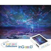 Ingooood Wooden Jigsaw Puzzle 1000 Pieces for Adult - Romantic Star Sea - Ingooood