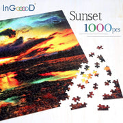 Ingooood Wooden Jigsaw Puzzle 1000 Pieces for Adult - Sunset - Ingooood