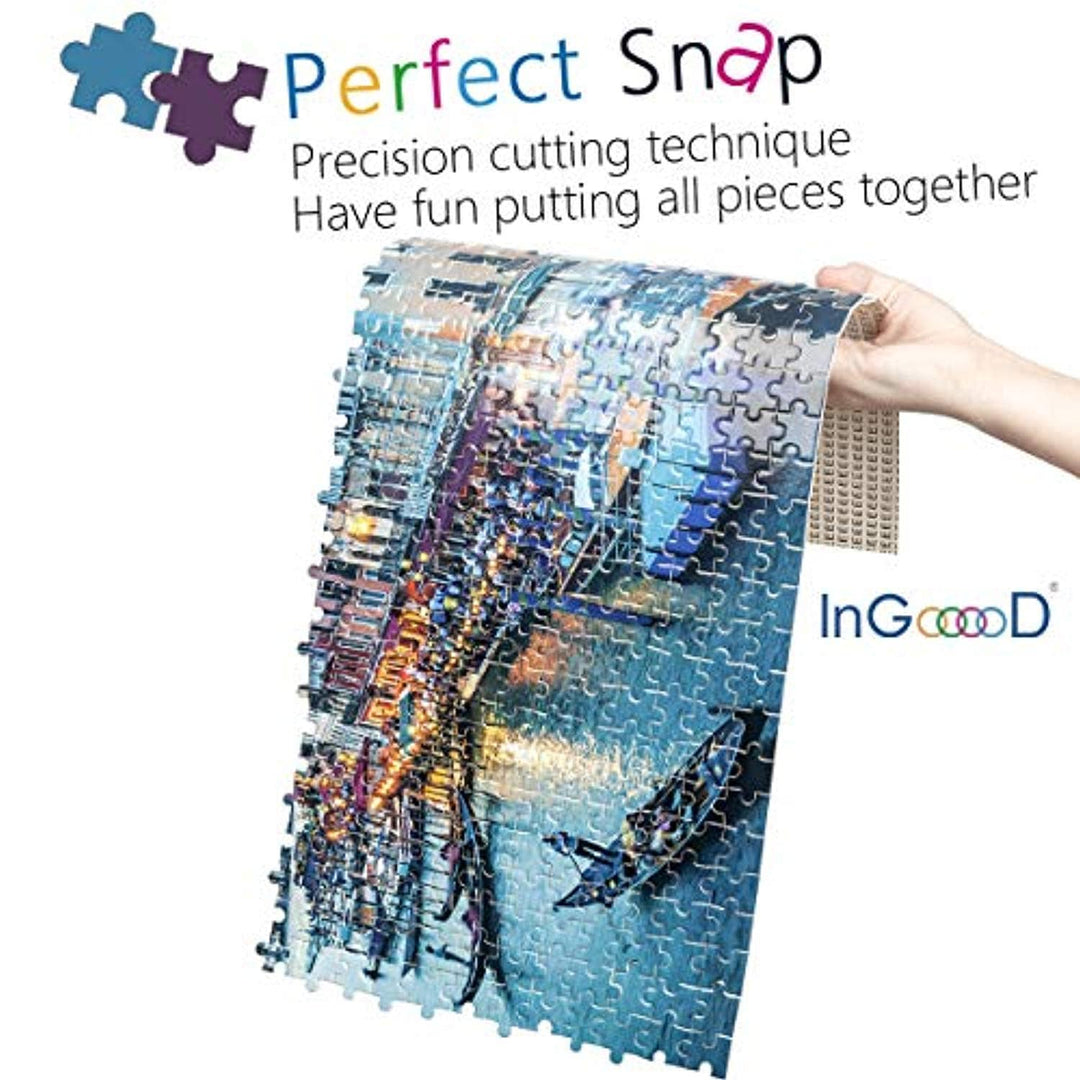 Ingooood Wooden Jigsaw Puzzle 1000 Pieces for Adult - Venice