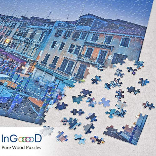 Ingooood Wooden Jigsaw Puzzle 1000 Pieces for Adult - Venice - Ingooood