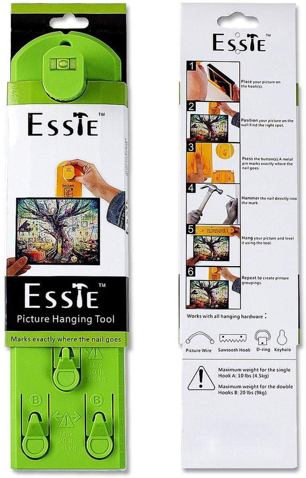 Picture Frame Level Ruler - Suspension measurement marking position tool with a pencil for measuring the suspension and horizontal wall of the roof - Ingooood